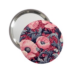 Vintage Floral Poppies 2 25  Handbag Mirrors