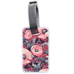 Vintage Floral Poppies Luggage Tag (two Sides)