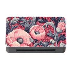 Vintage Floral Poppies Memory Card Reader With Cf
