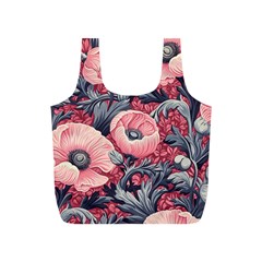 Vintage Floral Poppies Full Print Recycle Bag (s)