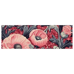 Vintage Floral Poppies Banner And Sign 9  X 3 