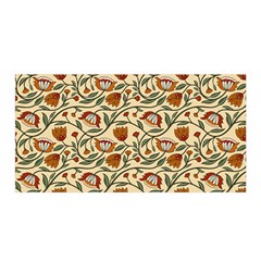 Floral Design Satin Wrap 35  X 70 