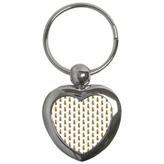 Teddy Pattern Key Chain (heart)