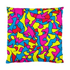 Colorful-graffiti-pattern-blue-background Standard Cushion Case (one Side)