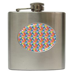 Abstract Pattern Hip Flask (6 Oz)