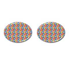 Abstract Pattern Cufflinks (oval)