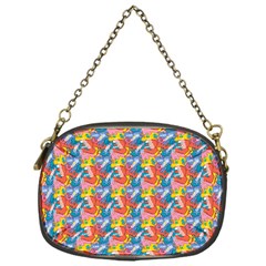 Abstract Pattern Chain Purse (One Side)