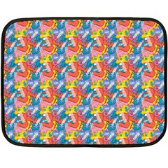 Abstract Pattern Two Sides Fleece Blanket (Mini)