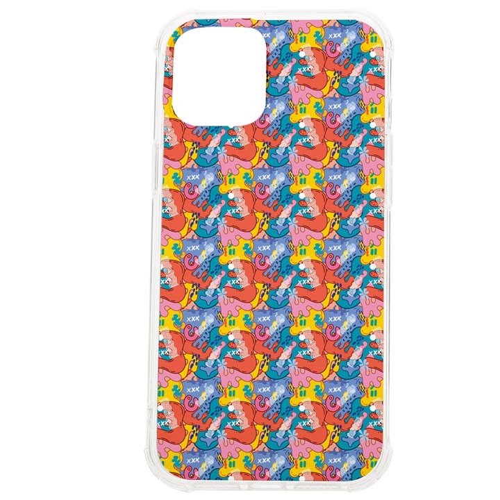 Abstract Pattern iPhone 12 Pro max TPU UV Print Case