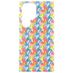 Abstract Pattern Samsung Galaxy S24 Ultra 6.9 Inch Black TPU UV Case