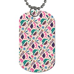 Multi Colour Pattern Dog Tag (two Sides)