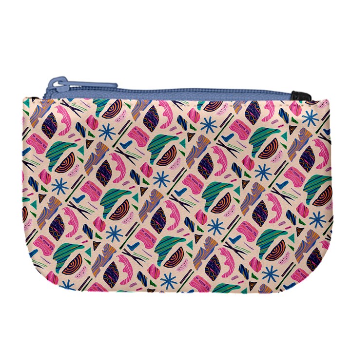 Multi Colour Pattern Large Coin Purse