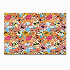 Pop Culture Abstract Pattern Postcards 5  X 7  (pkg Of 10)