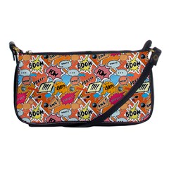 Pop Culture Abstract Pattern Shoulder Clutch Bag