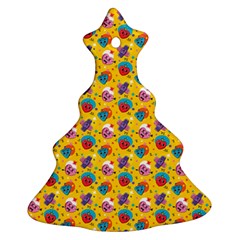 Heart Diamond Pattern Ornament (christmas Tree)  by designsbymallika