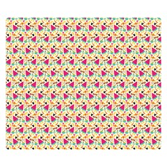 Summer Watermelon Pattern Two Sides Premium Plush Fleece Blanket (kids Size)