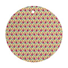 Summer Watermelon Pattern Ornament (round)