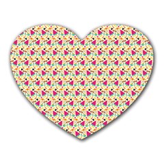 Summer Watermelon Pattern Heart Mousepad