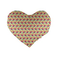 Summer Watermelon Pattern Standard 16  Premium Heart Shape Cushions