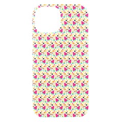 Summer Watermelon Pattern Iphone 15 Black Uv Print Pc Hardshell Case by designsbymallika