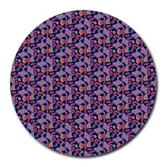 Trippy Cool Pattern Round Mousepad