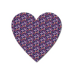 Trippy Cool Pattern Heart Magnet