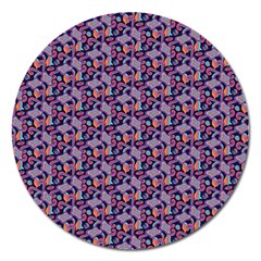 Trippy Cool Pattern Magnet 5  (Round)