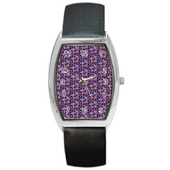 Trippy Cool Pattern Barrel Style Metal Watch