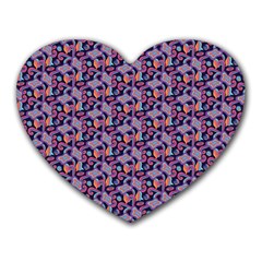 Trippy Cool Pattern Heart Mousepad