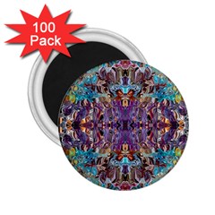 Amethyst On Turquoise 2 25  Magnets (100 Pack) 