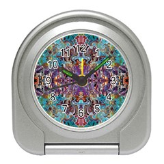 Amethyst On Turquoise Travel Alarm Clock