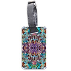 Amethyst On Turquoise Luggage Tag (one Side)