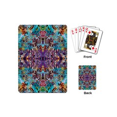 Amethyst On Turquoise Playing Cards Single Design (mini)