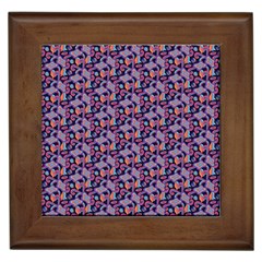 Trippy Cool Pattern Framed Tile