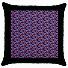 Trippy Cool Pattern Throw Pillow Case (black)