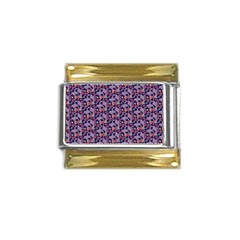 Trippy Cool Pattern Gold Trim Italian Charm (9mm)