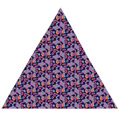 Trippy Cool Pattern Wooden Puzzle Triangle