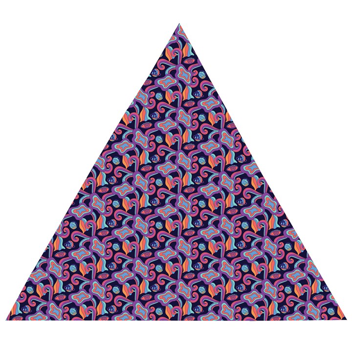 Trippy Cool Pattern Wooden Puzzle Triangle