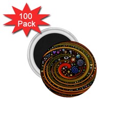 Swirl Vortex Emoji Cyclone Motion Art 1 75  Magnets (100 Pack) 
