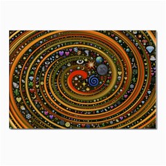 Swirl Vortex Emoji Cyclone Motion Art Postcard 4 x 6  (pkg Of 10)