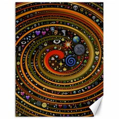 Swirl Vortex Emoji Cyclone Motion Art Canvas 18  X 24 