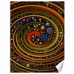 Swirl Vortex Emoji Cyclone Motion Art Canvas 36  X 48 