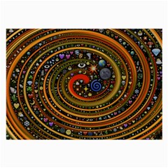 Swirl Vortex Emoji Cyclone Motion Art Large Glasses Cloth