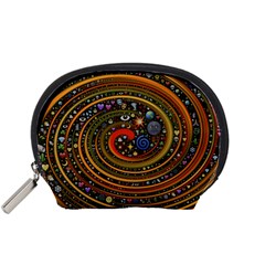 Swirl Vortex Emoji Cyclone Motion Art Accessory Pouch (small)