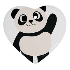 Hello Panda  Ornament (heart)