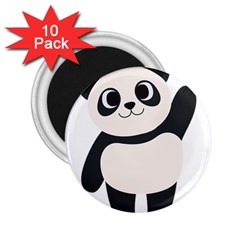 Hello Panda  2 25  Magnets (10 Pack) 