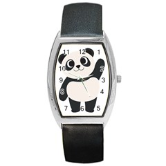 Hello Panda  Barrel Style Metal Watch