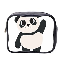 Hello Panda  Mini Toiletries Bag (two Sides) by MyNewStor