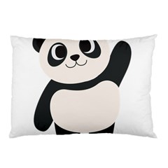 Hello Panda  Pillow Case (two Sides) by MyNewStor