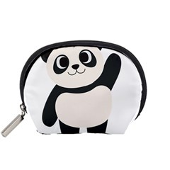 Hello Panda  Accessory Pouch (small) by MyNewStor